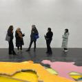 Visit to Kiyv Biennale Vienna 2023 with the participants of the residency program Visiting Curators Vienna 2023 by Verein K