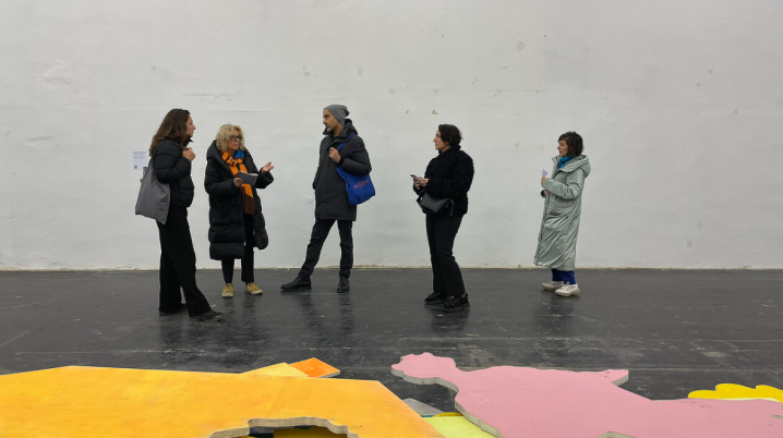 Visit to Kiyv Biennale Vienna 2023 with the participants of the residency program Visiting Curators Vienna 2023 by Verein K